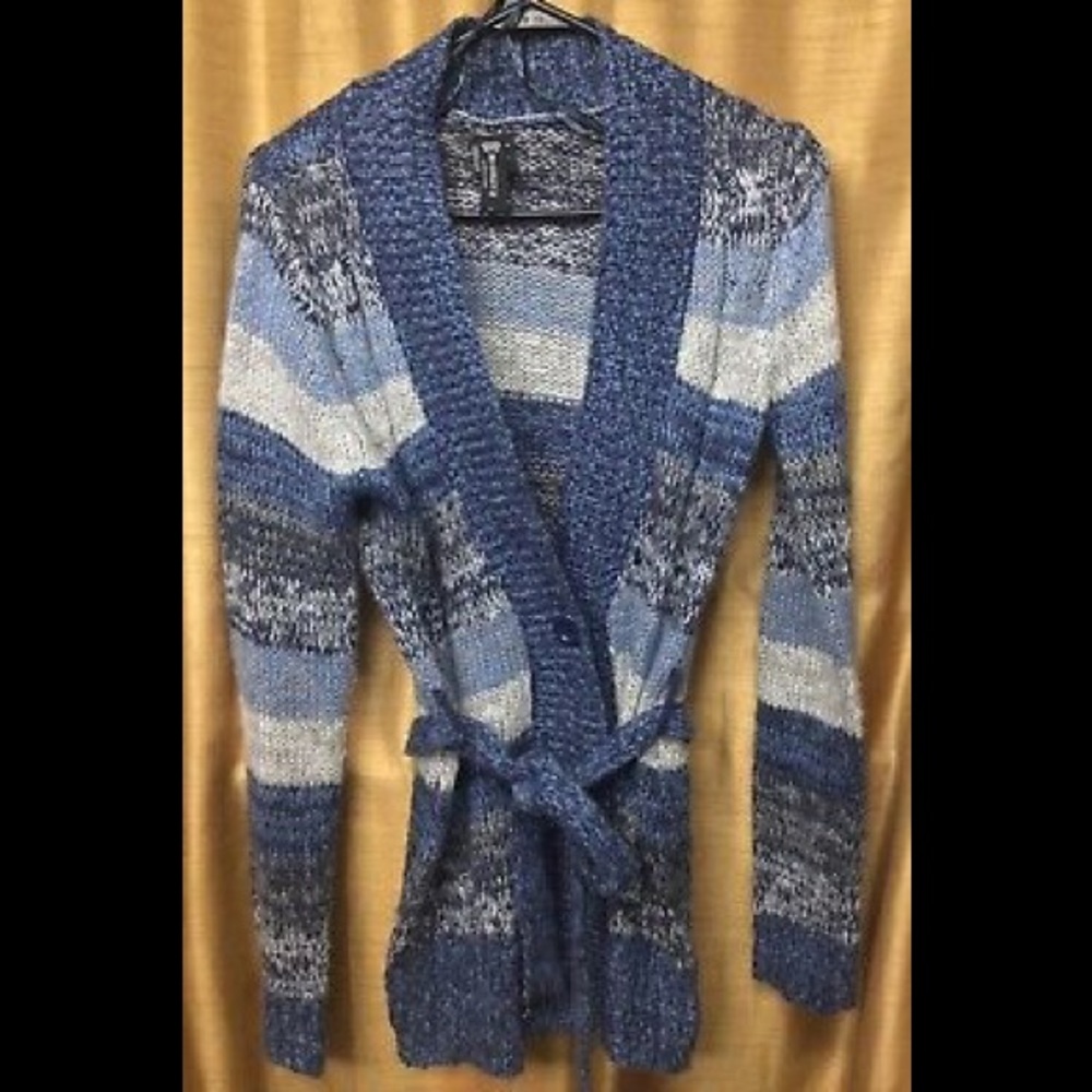 Miss Ashley Belted Button Front Sweater